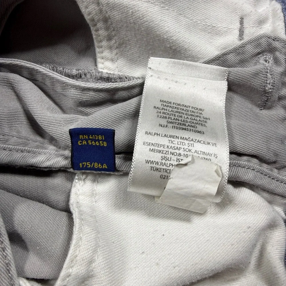 Polo Ralph Lauren Mens Relaxed Fit Chino Shorts Gray Cotton Twill Size 33